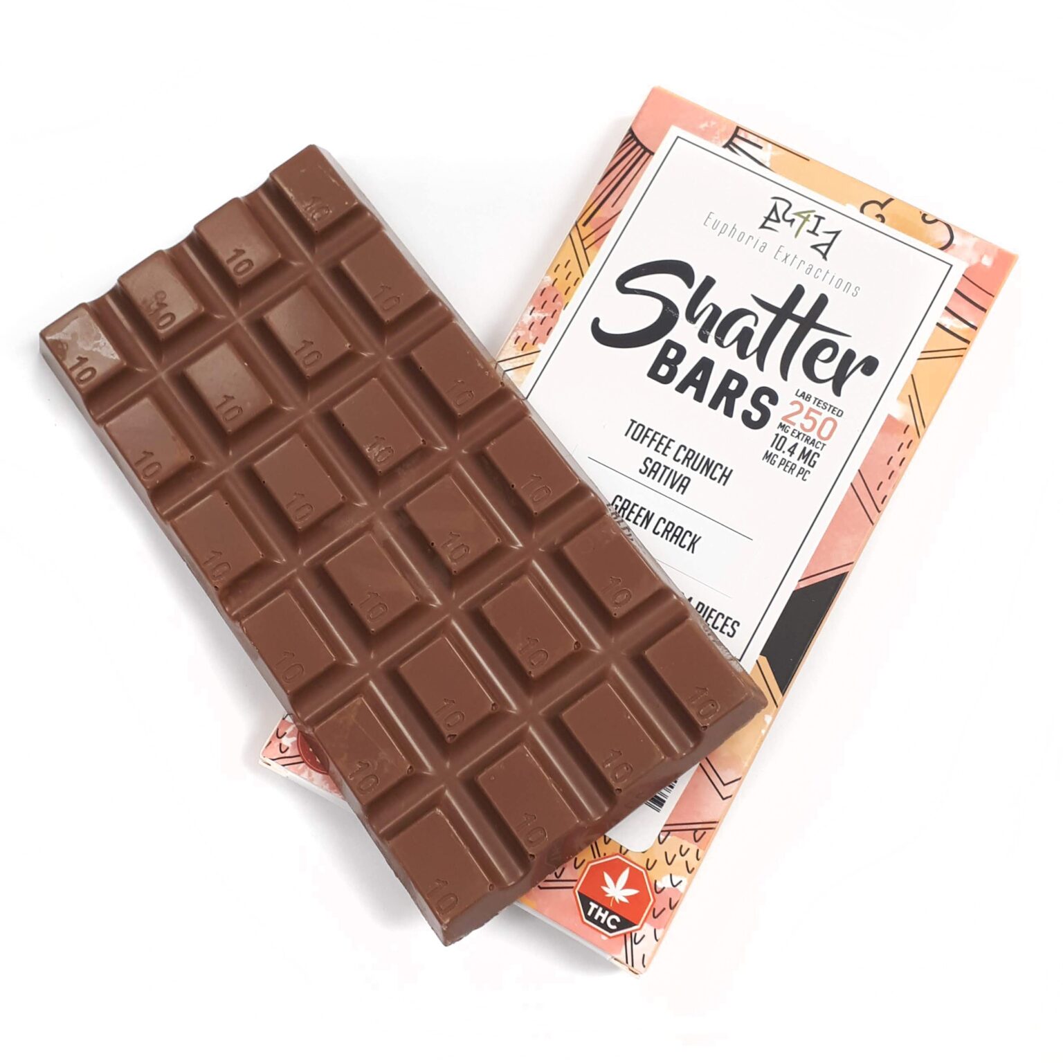 Shatter Bars Vegan Dark Chocolate Sativa – 200gm